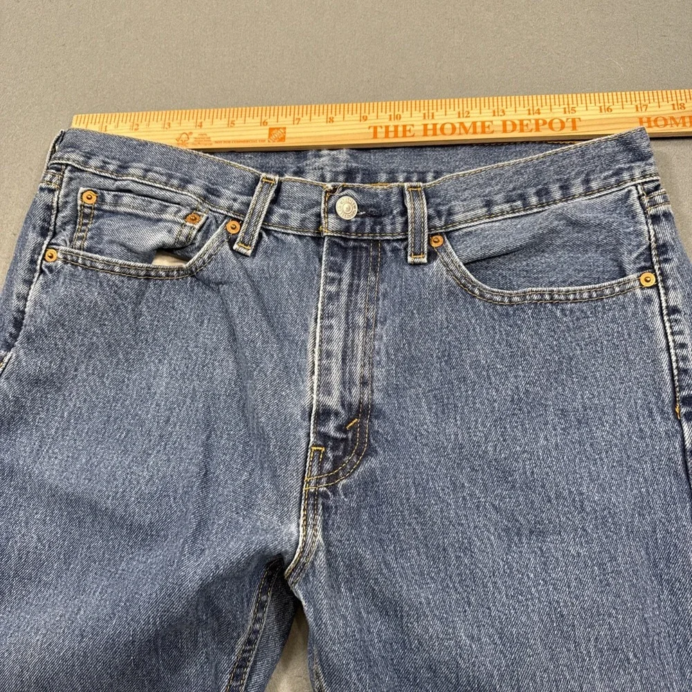 Levi's 505 Men's Jeans Regular Straight Medium Blue Wash 34-29